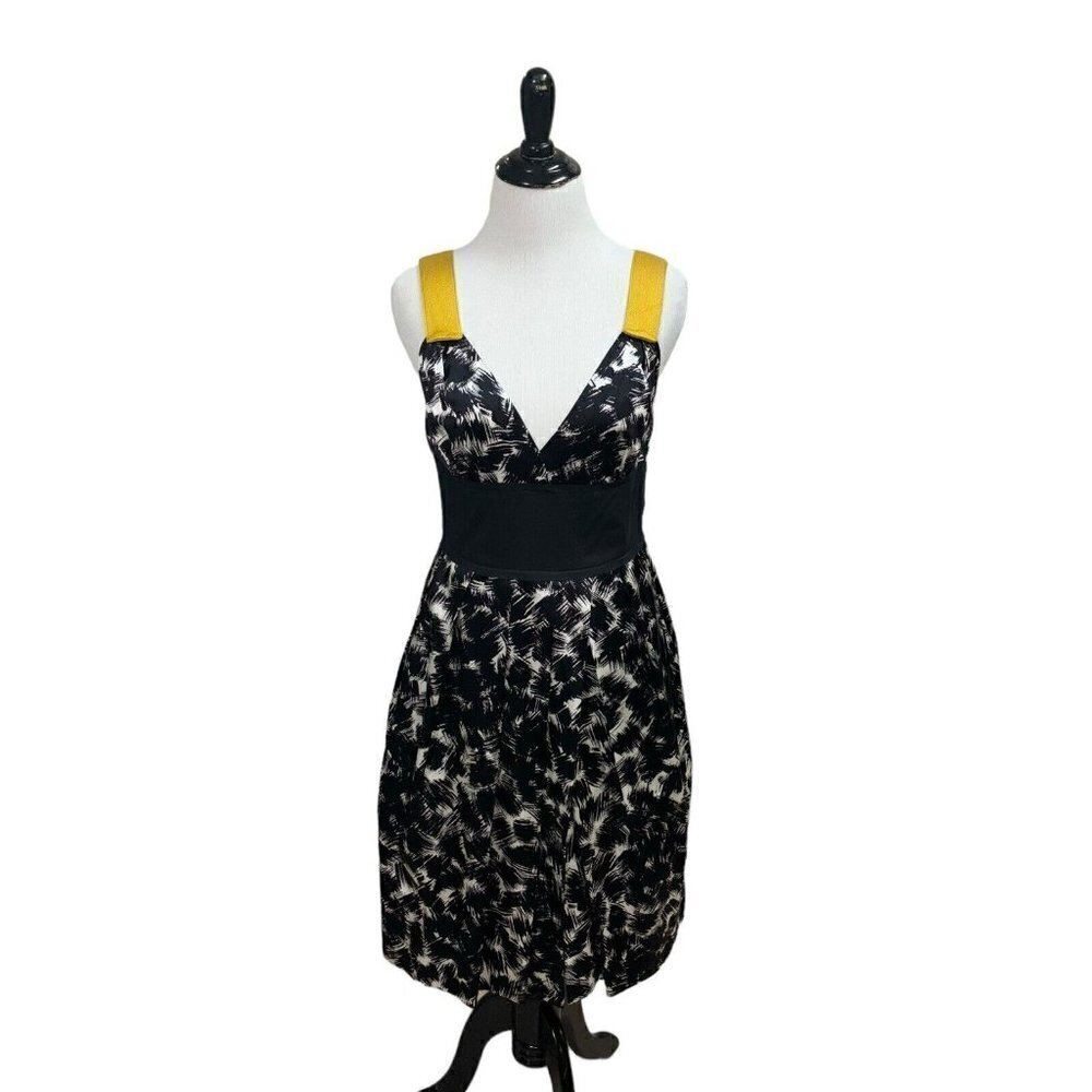Robert Rodriguez Women's Size 4 Sheath Dress Sleeveless 100% Silk Accent Straps